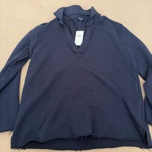 Splendid Navy Long Sleeve Top